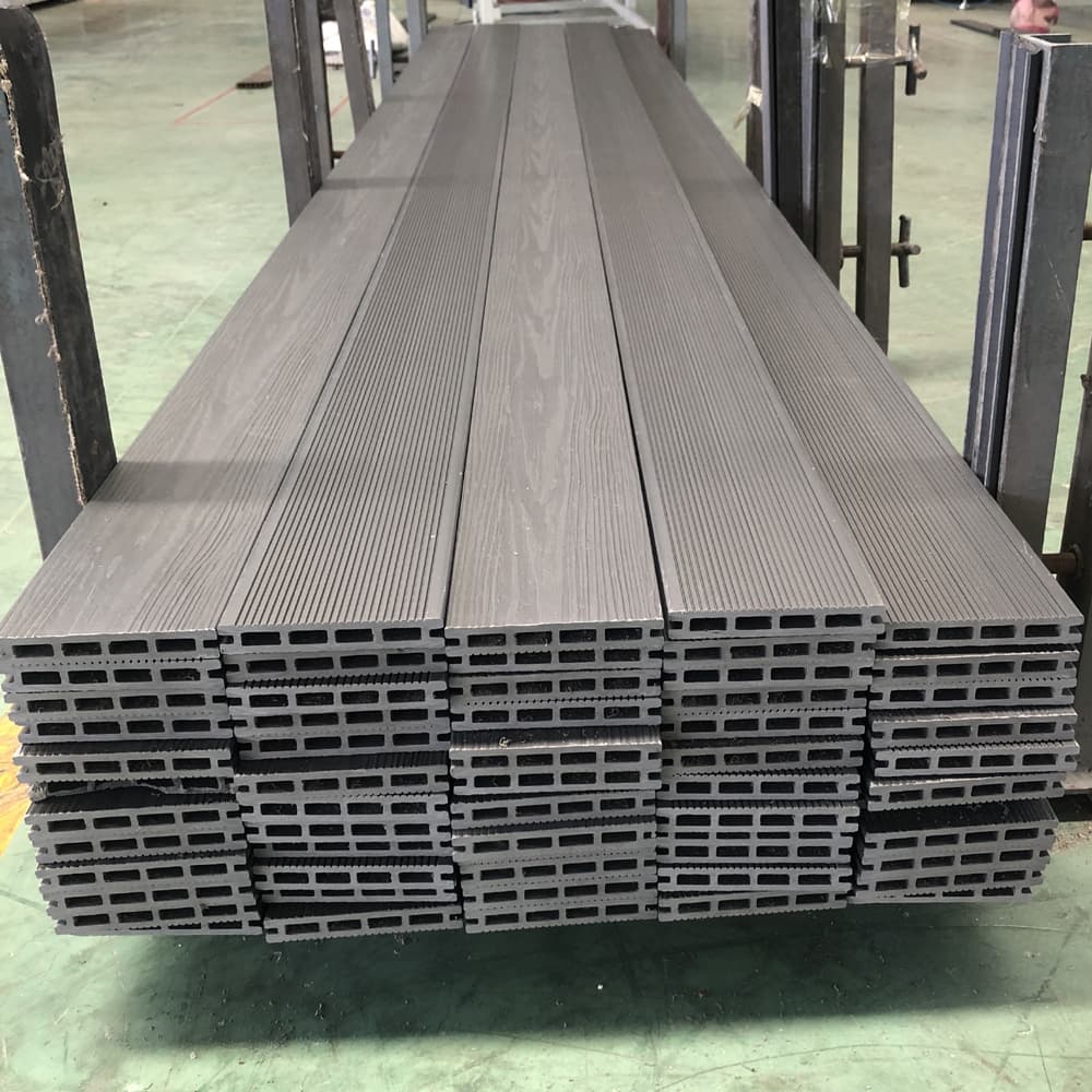 Embossed Square Hole WPC Decking Garden Terrace Decking